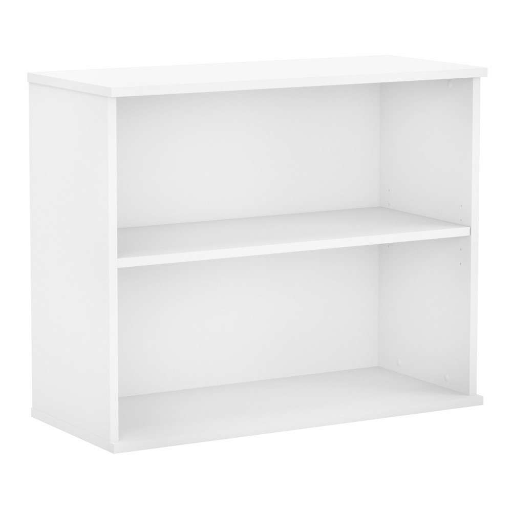 2 shelf bookshelf white