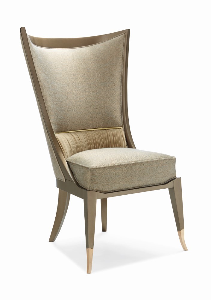 Classic Collar Up Dining Chair, Caracole Avondale Dining Chairs