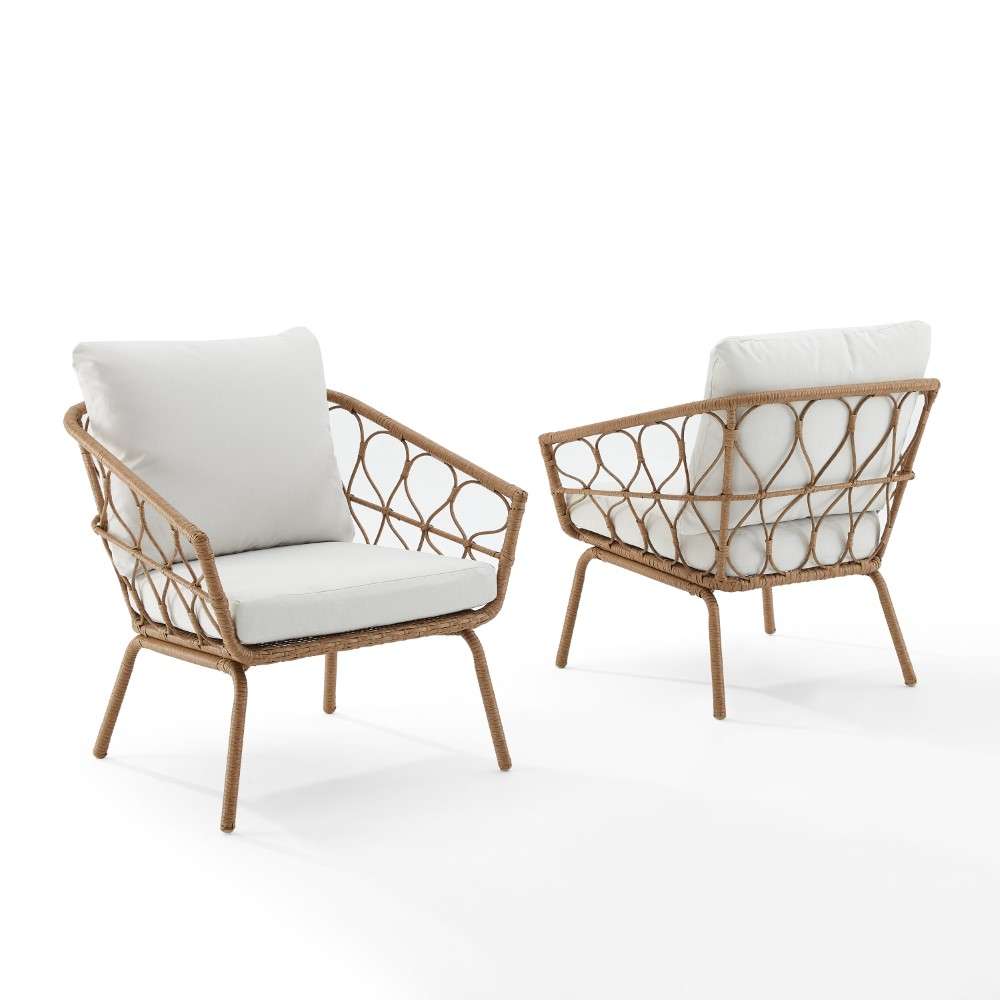 Crosley Furniture - Juniper 2Pc Indoor/Outdoor Wicker Armchair Set