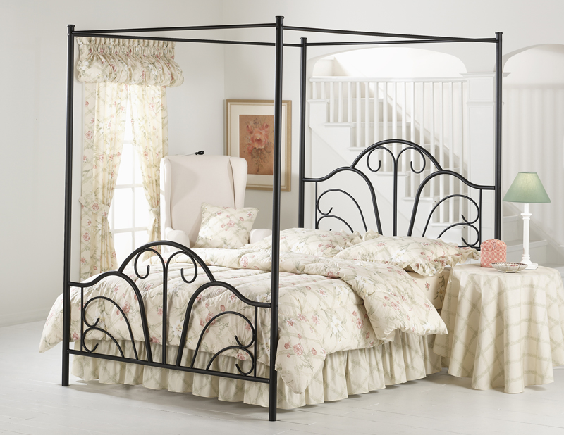 Hillsdale Dover Canopy King Bed 348bkpr