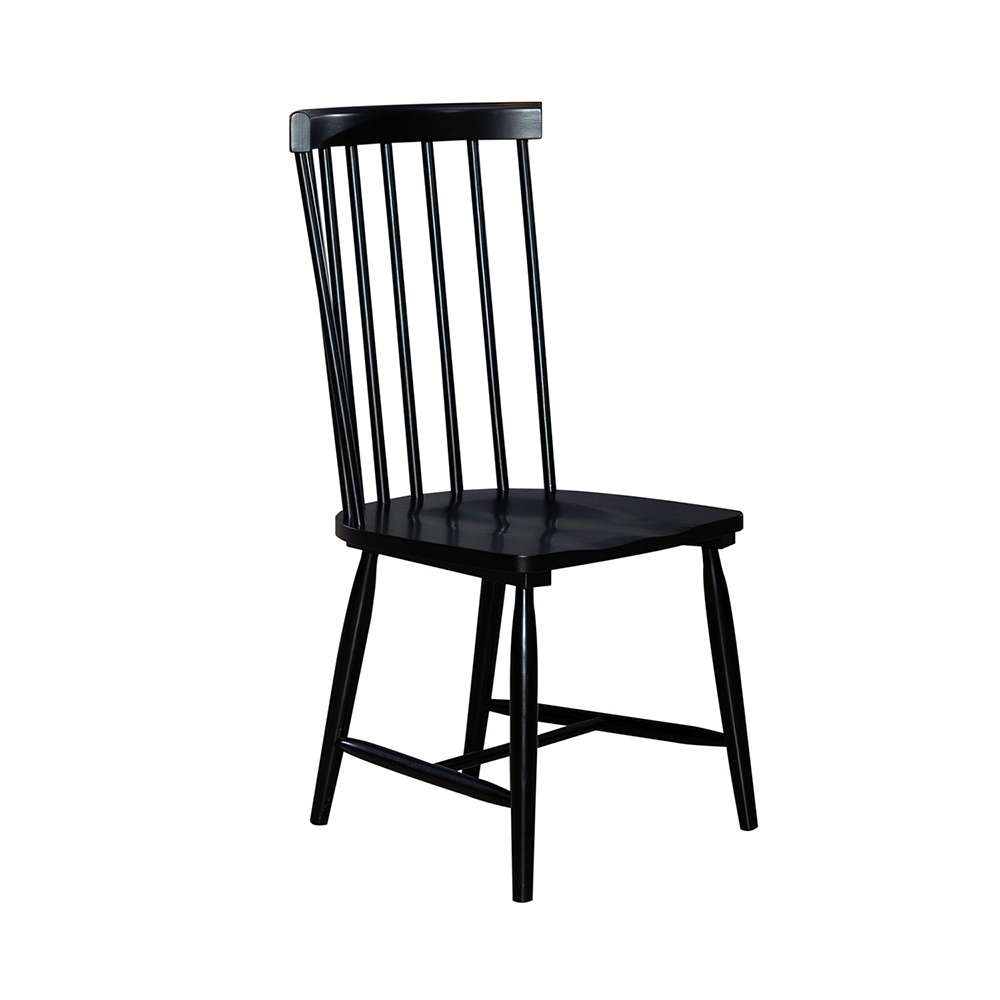 Liberty Furniture - Capeside Cottage Spindle Back Side Chair - Black ...