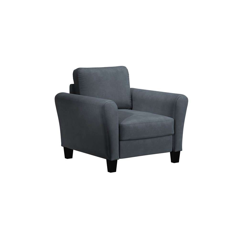 Lifestyle Solutions - Westley Chair with Rolled Arms, Dark Grey ...