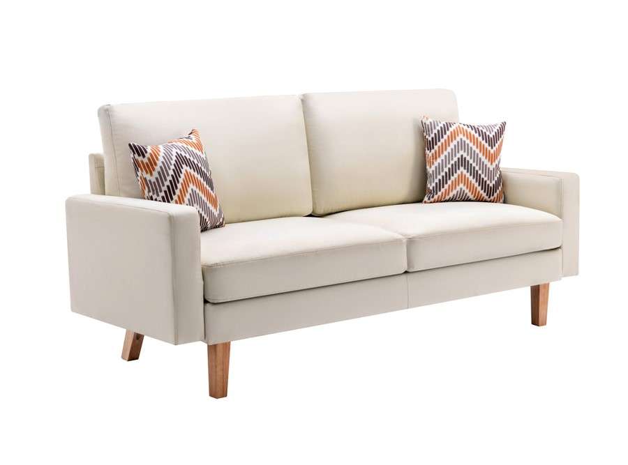 How to Decorate a Beige Couch using Throw Pillows