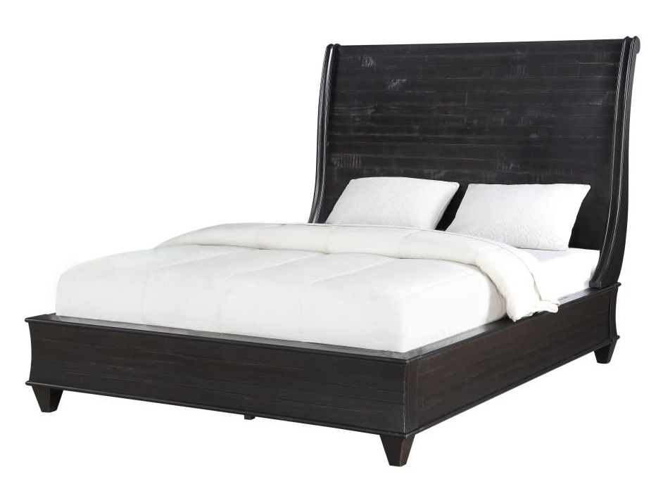 Modus Furniture Philip Solid Wood, Espresso Wood King Size Bed Frame