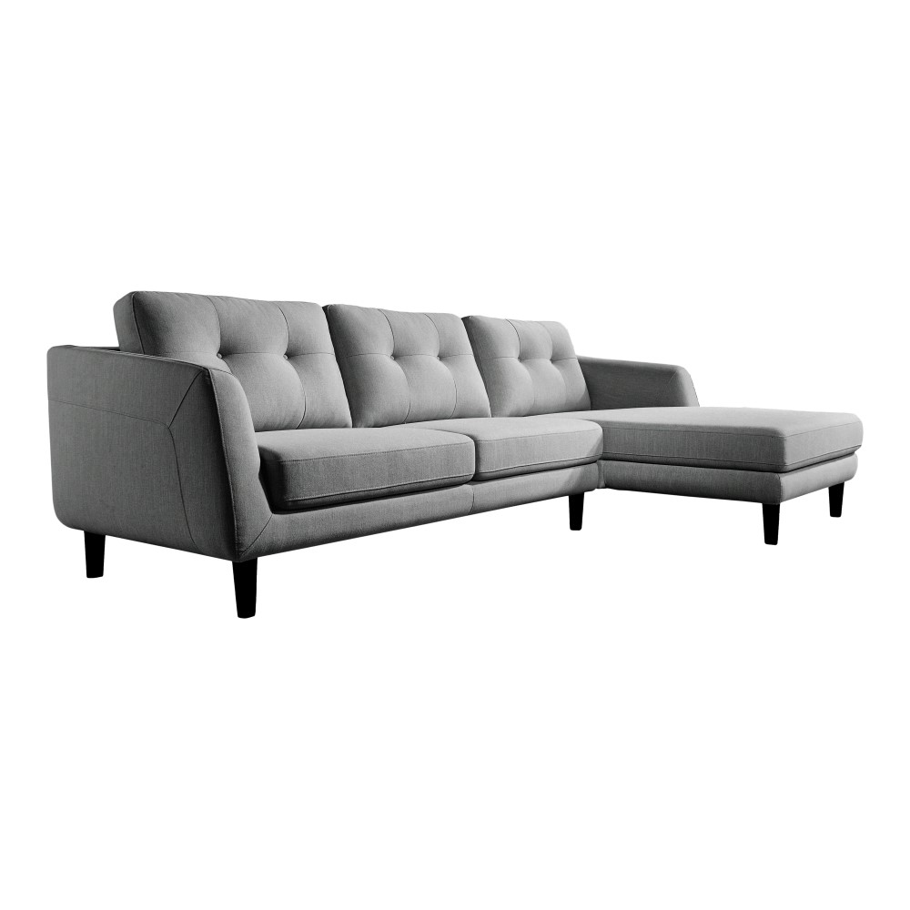 Moe S Home Corey Sectional In Dark Grey Right Mt 1002 25 R