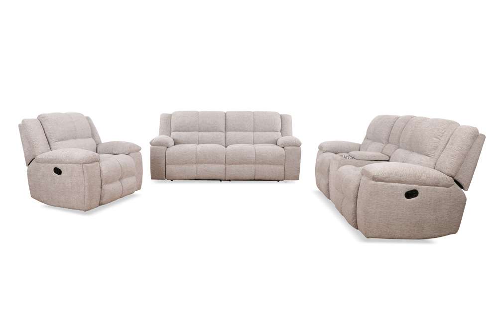 Parker House - Buster - Opal Taupe Manual Reclining Sofa Loveseat and ...