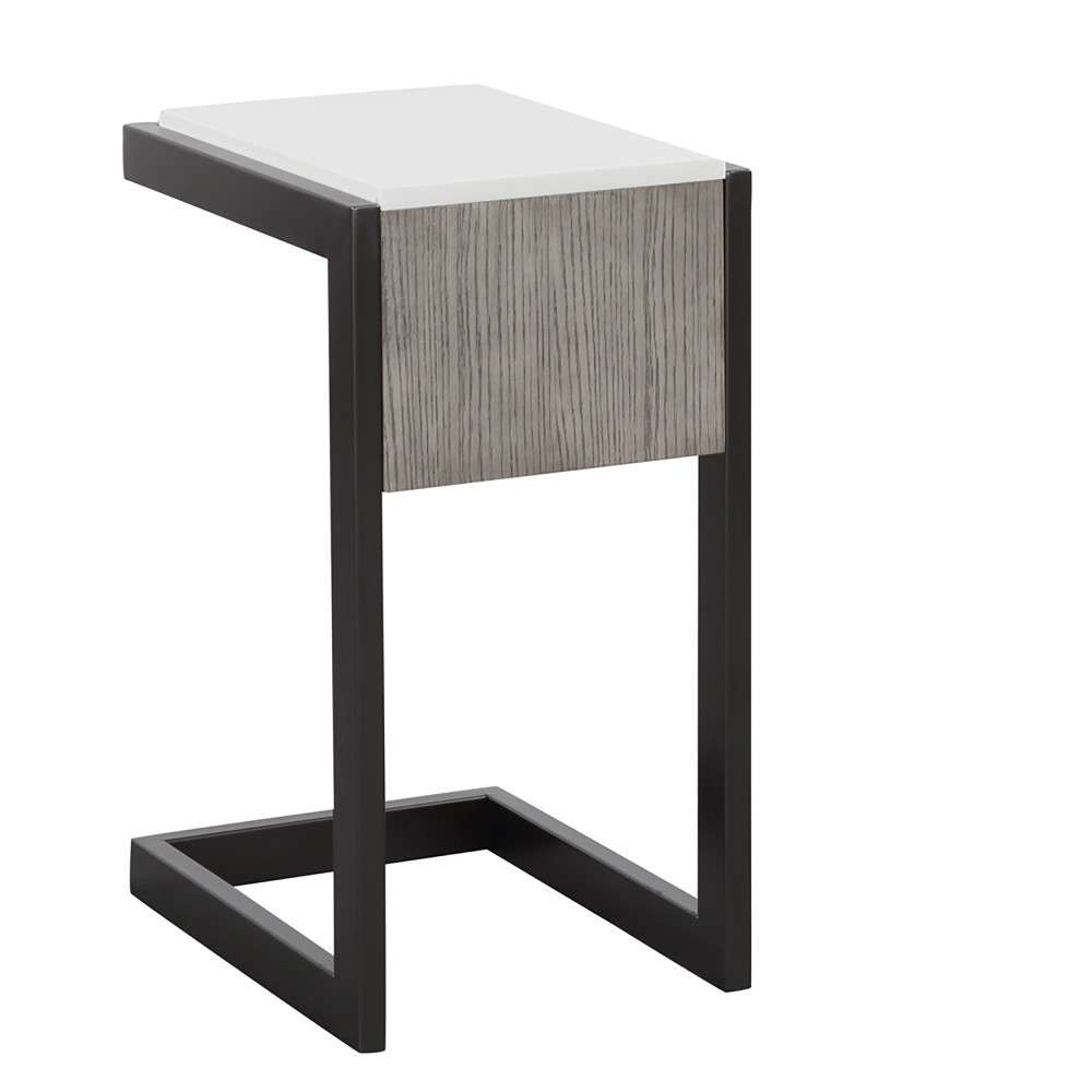 Pure Modern Office Desk in Moonstone