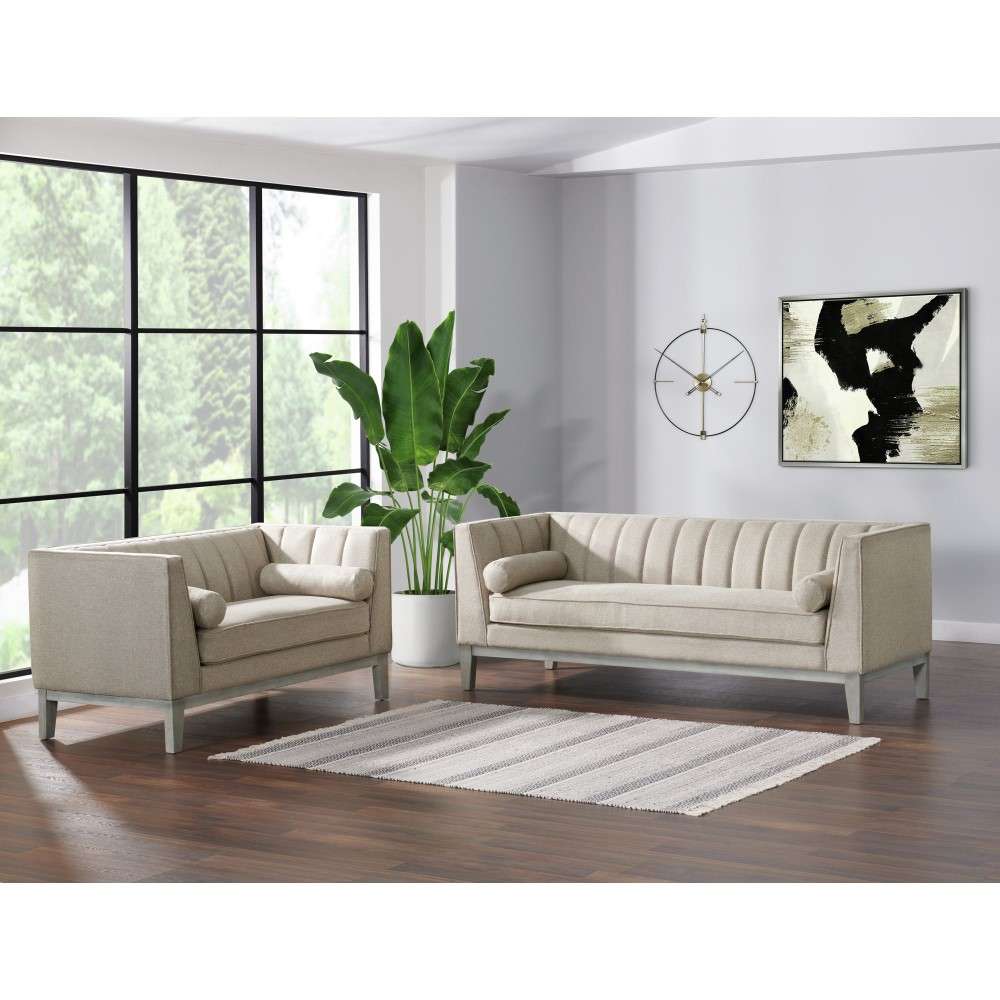 picket house furnishings - hayworth 2pc sofa set in fawn - u