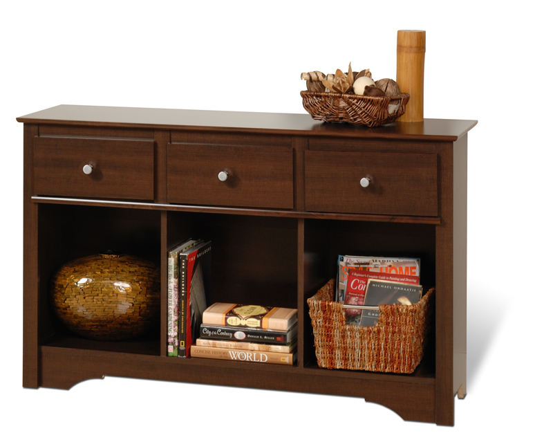 prepac living room console table