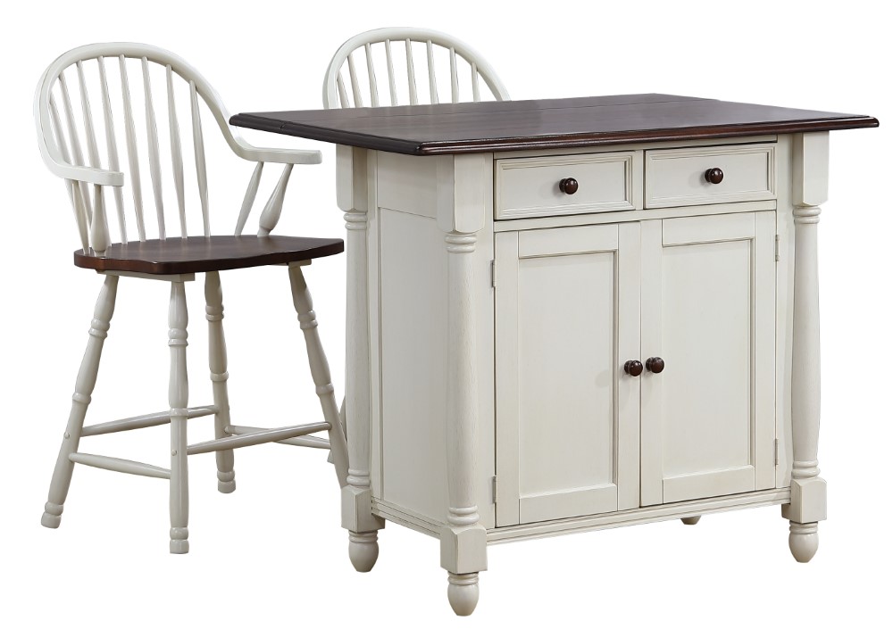 Andrews Drop Leaf Kitchen Island With
