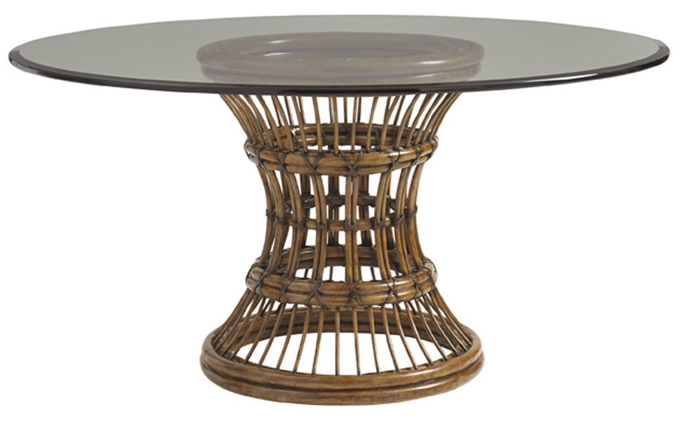 Bali Hai Latitude Round Dining Table, 60 Inch Round Glass Dining Table