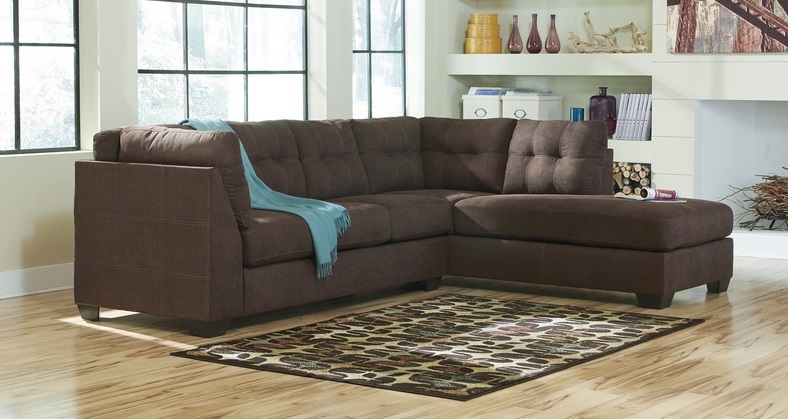 Benchcraft - Maier Walnut LAF Full Sofa Sleeper with RAF 