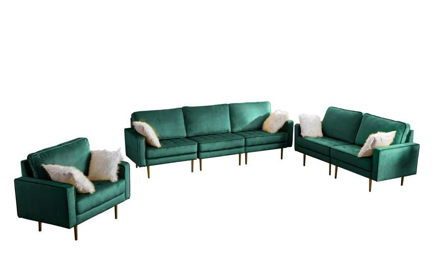 theo green velvet xl sofa bed