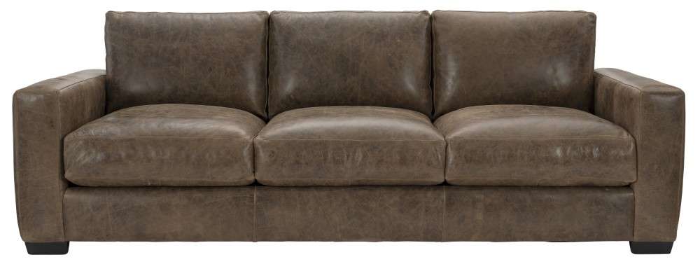 bernhardt dawkins leather sofa