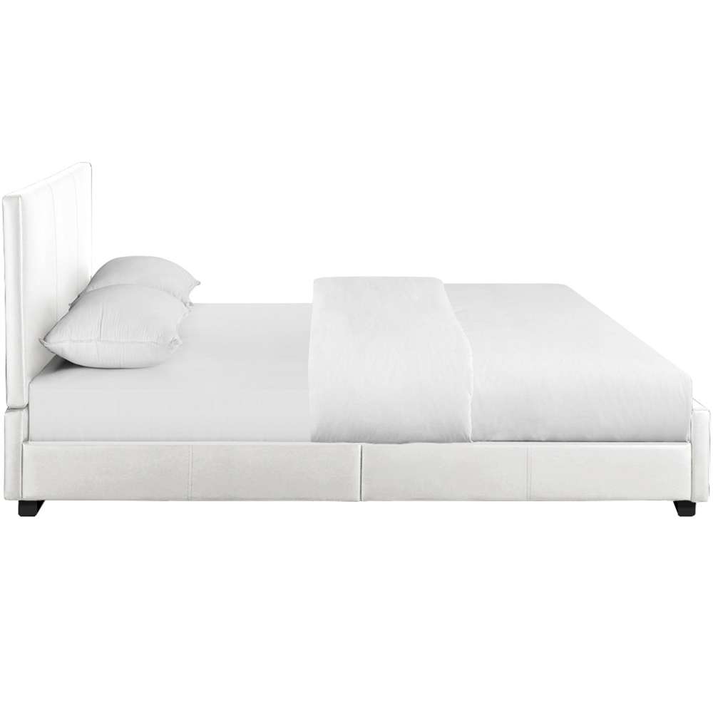 Camden Isle - Hindes Queen White Upholstered Platform Bed - 86344