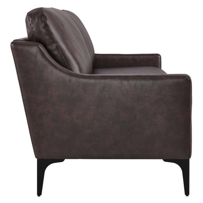 Modway - Corland Leather Sofa - EEI-6018-BRN