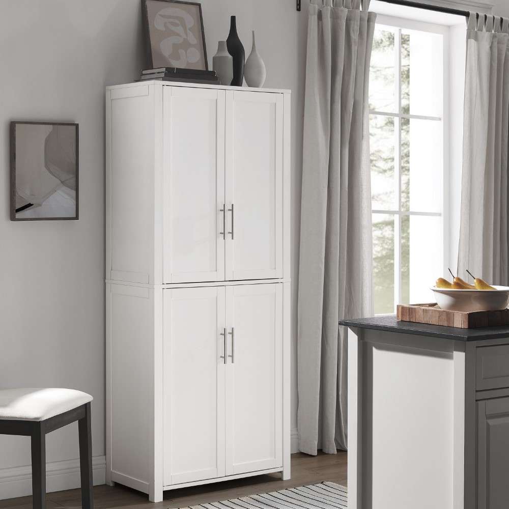 Crosley Furniture - Savannah Tall Pantry White - CF3115-WH