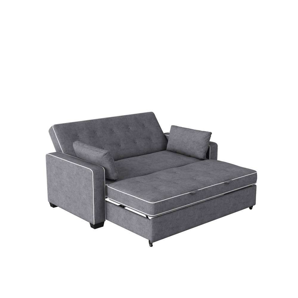 Serta Gentry Convertible Sofa Full Size Charcoal Grey By Lifestyle Solutions Sa Ags Fs2u5 Cy