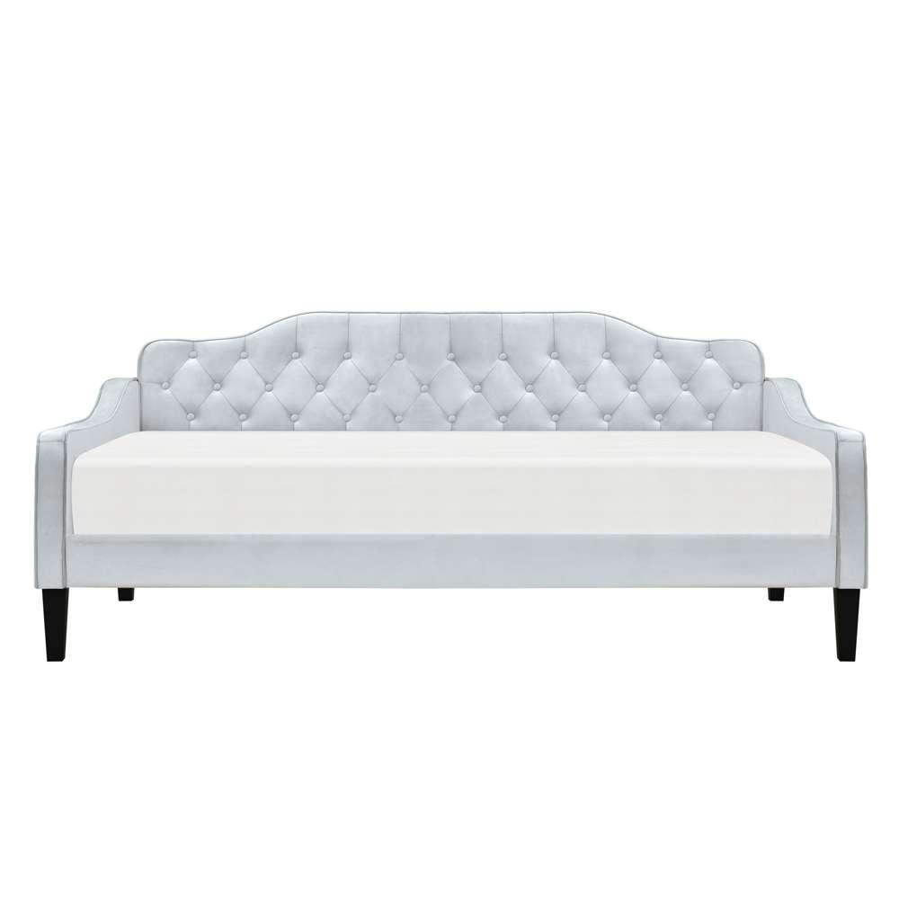 Pulaski - Twin Button Tufted Daybed - Light Grey - DS-D405-742