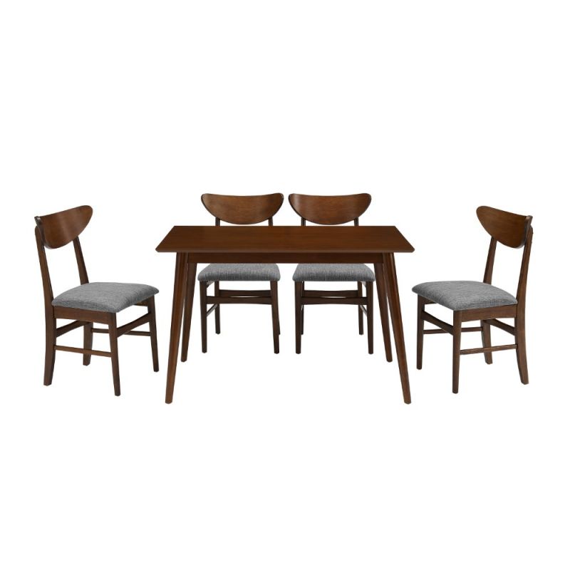 Acorn Table 4 Wood Back Chairs, Crosley Landon Coffee Table