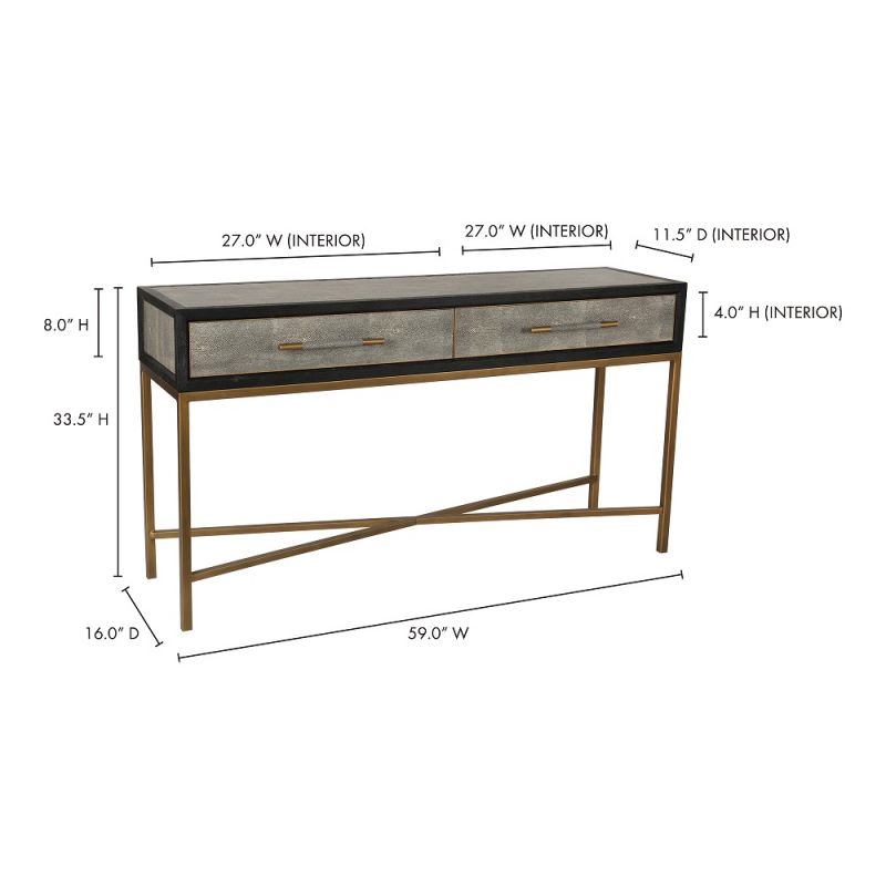 Moes Home - Mako Console Table - VL-1049-15